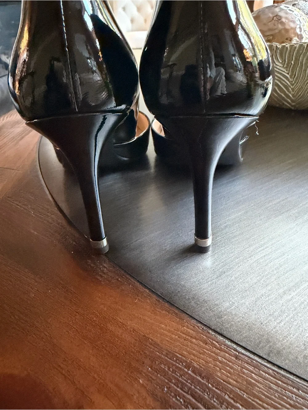 Michael Kors Ashby Black Patent Pointed-Toe Pumps